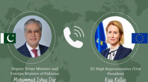 نائب وزیراعظم نے علاقائی صورتحال کے دوران پاکستان، یورپی یونین کے قریبی رابطے کوسراہا
