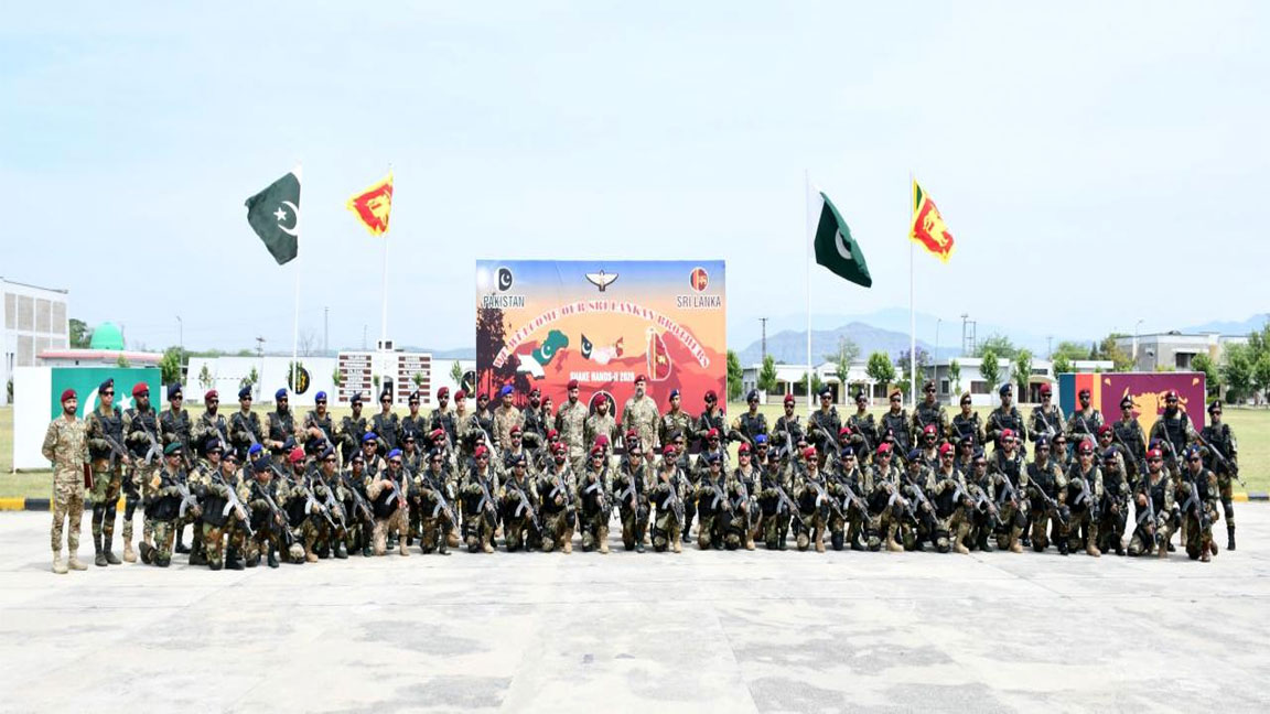پاکستان اور سری لنکا کی مشترکہ انسدادِ دہشتگردی مشق تربیلا میں شروع