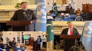 اقوام متحدہ میں منعقدہ تقریب میں مقررین نے معرکہ حق کو قومی قوت اوراتحاد کا فیصلہ کن لمحہ قراردیا
